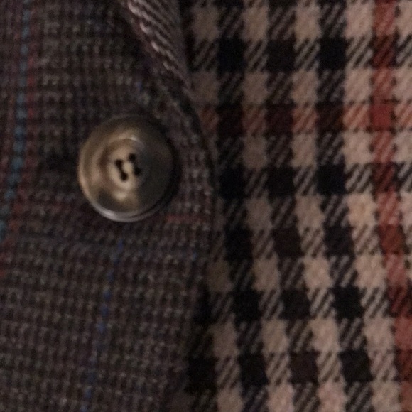The Limited Vintage Patchwork Tweed Houndstooth Plaid Blazer Size Medium M - Picture 5 of 15